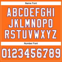 Custom Orange White-Purple Mesh Authentic Football Jersey