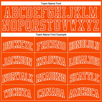 Custom Orange Orange-White Authentic Throwback Basketball Jersey