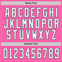 Custom Pink White-Green Hockey Jersey
