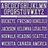 Custom Purple White-Black Mesh Authentic Football Jersey