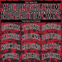 Custom Basketball Jersey - Red Black-White Round Neck Sublimation Uniform
