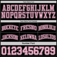 Custom Reversible Black Light Pink Double Side Sublimation Basketball Set Jersey