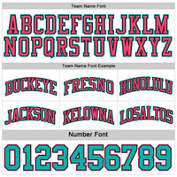 Custom Reversible Black Neon Pink-Aqua Double Side Sublimation Basketball Set Jersey