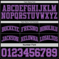 Custom Reversible Black Medium Purple Double Side Sublimation Basketball Set Jersey