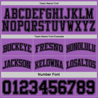 Custom Reversible Black Medium Purple Double Side Sublimation Basketball Set Jersey