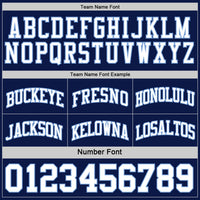 Custom Navy White-Light Blue Reversible Double Side Sublimation Basketball Set Jersey