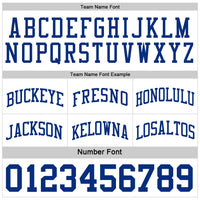 Custom Royal White Reversible Double Side Sublimation Basketball Set Jersey
