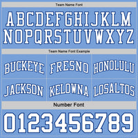 Custom Royal White-Light Blue Reversible Double Side Sublimation Basketball Set Jersey
