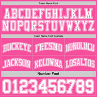 Custom Pink White Reversible Double Side Sublimation Basketball Set Jersey