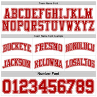Custom Red White Reversible Double Side Sublimation Basketball Set Jersey