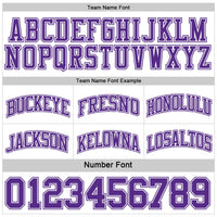 Custom Purple White Reversible Double Side Sublimation Basketball Set Jersey