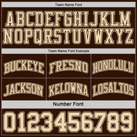 Custom Reversible Brown Cream Double Side Sublimation Basketball Set Jersey
