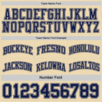 Custom Reversible Navy Cream Double Side Sublimation Basketball Set Jersey
