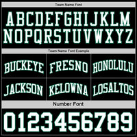 Custom Reversible Black White-Kelly Green Double Side Sublimation Basketball Set Jersey