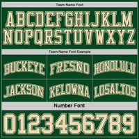 Custom Reversible Green Cream Double Side Sublimation Basketball Set Jersey