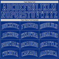 Custom Royal Royal-White Authentic Throwback Basketball Jersey
