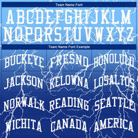Custom Royal White-Light Blue Round Neck Sublimation Basketball Uniform Jersey