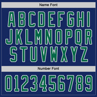 Custom Hockey Jersey - Royal Kelly Green-White