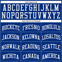 Custom Royal White Authentic Throwback Basketball Jersey