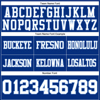 Custom Royal White-Light Blue Authentic Football Jersey