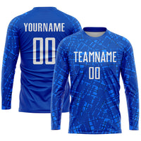Custom Soccer Jersey - Royal White Sublimation Uniform