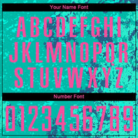 Custom Teal Pink-Royal Sublimation Soccer Uniform Jersey