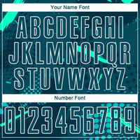 Custom Green Green-Teal Sublimation Soccer Uniform Jersey