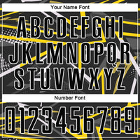 Custom Black Black-Gold Sublimation Soccer Uniform Jersey