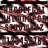 Custom Soccer Jersey - White Black-Red Sublimation Uniform
