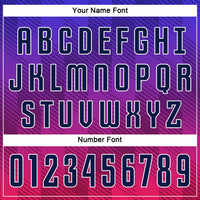 Custom Royal Navy-Hot Pink Sublimation Soccer Uniform Jersey
