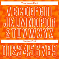 Custom Orange Bay Orange-White Line Sublimation Soccer Uniform Jersey