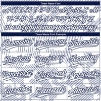 Custom White White-Navy 3D Pattern Two-Button Unisex Softball Jersey