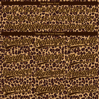 Custom Brown Brown-Old Gold 3D Pattern Leopard Two-Button Unisex Softball Jersey
