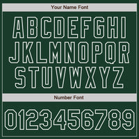 Custom Green White Pinstripe White Two-Button Unisex Softball Jersey