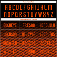 Custom Black Orange Geometric Shape Sublimation Volleyball Uniform Jersey