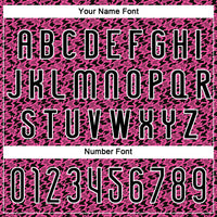 Custom Pink Black-White Geometric Shape Sublimation Volleyball Uniform Jersey