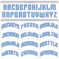 Custom White Light Gray-Light Blue Authentic Throwback Basketball Jersey