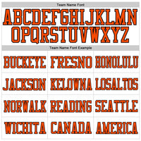 Custom White Orange-Black Mesh Authentic Football Jersey