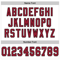 Custom White Cardinal-Black Mesh Authentic Football Jersey
