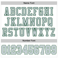 Custom White Silver-Green Mesh Authentic Football Jersey