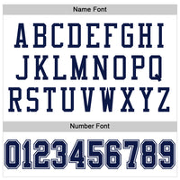 Custom White Navy-White Mesh Authentic Football Jersey
