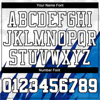 Custom White White-Royal Round Neck Sublimation Basketball Uniform Jersey