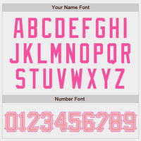 Custom White Medium Pink-Pink Authentic Baseball Jersey