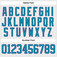 Custom White Teal-Purple Hockey Lace Neck Jersey