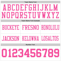 Custom White Pink Authentic Football Jersey