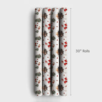 Humorous Christmas Wrapping Paper, Santa Grilling BBQ Wrapping Paper, Barbecue Santa Holiday Wrapping Paper, Grill Master Gift Wrap Roll