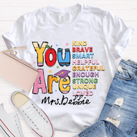 Personalized Name You Are Brave Casual T-Shirt
