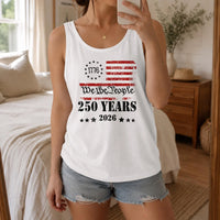 We The People 1776 Tank Top | 250 Years Anniversary Patriotic Design | Soft Breathable Cotton Blend | Gift for American History Fans