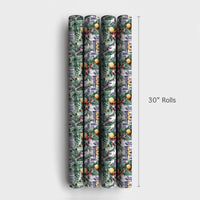 French Quarter Holiday Gift Wrap, New Orleans Christmas Wrapping Paper, Southern Architecture Wrapping Paper, Festive NOLA Holiday Gift Wrap