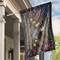 God Bless America Eagle House Flag | July 4th 250 Years of Freedom1776-2026 Patriotic Art | Weather-Resistant Double-Sided Outdoor Flag | Patriotic Gift for American Pride and Independence Day